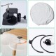 Cat Bed for Desk, Diameter 40 cm, up to 20 kg, Removable Portable Cat Bed Stand, Soft Cat Hammock, Cat Sleeping Place for Home Office, White Cat Bed for Desk, Diameter 40 cm, up to 20 kg, Removable Portable Cat Bed Stand, Soft Cat Hammock, Cat Sleeping Place for Home Office, White