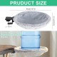 Cat Bed for Desk, Diameter 40 cm, up to 20 kg, Removable Portable Cat Bed Stand, Soft Cat Hammock, Cat Sleeping Place for Home Office, White Cat Bed for Desk, Diameter 40 cm, up to 20 kg, Removable Portable Cat Bed Stand, Soft Cat Hammock, Cat Sleeping Place for Home Office, White