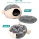 Cat Beds for Indoor Cats - Cat Bed Cave with Removable Washable Cushion, Soft Plush Cotton, No Deformation, Pet Bed, Puffer Fish Cat House Design, Grey, Multiple Sizes (L) Cat Beds for Indoor Cats - Cat Bed Cave with Removable Washable Cushion, Soft Plush Cotton, No Deformation, Pet Bed, Puffer Fish Cat House Design, Grey, Multiple Sizes (L)