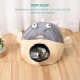 Cat Beds for Indoor Cats - Cat Bed Cave with Removable Washable Cushion, Soft Plush Cotton, No Deformation, Pet Bed, Puffer Fish Cat House Design, Grey, Multiple Sizes (L) Cat Beds for Indoor Cats - Cat Bed Cave with Removable Washable Cushion, Soft Plush Cotton, No Deformation, Pet Bed, Puffer Fish Cat House Design, Grey, Multiple Sizes (L)