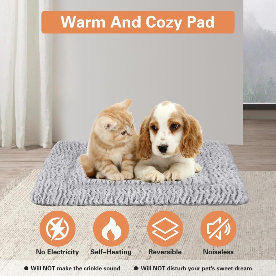 Cat Blanket, Self-Heating Blanket for Cats and Dogs, Heat Blanket, Cat Self-Warming Blanket, No Electricity, Fluffy and Soft Cat Bed, Washable, 80 x 60 cm Cat Blanket, Self-Heating Blanket for Cats and Dogs, Heat Blanket, Cat Self-Warming Blanket, No Electricity, Fluffy and Soft Cat Bed, Washable, 80 x 60 cm