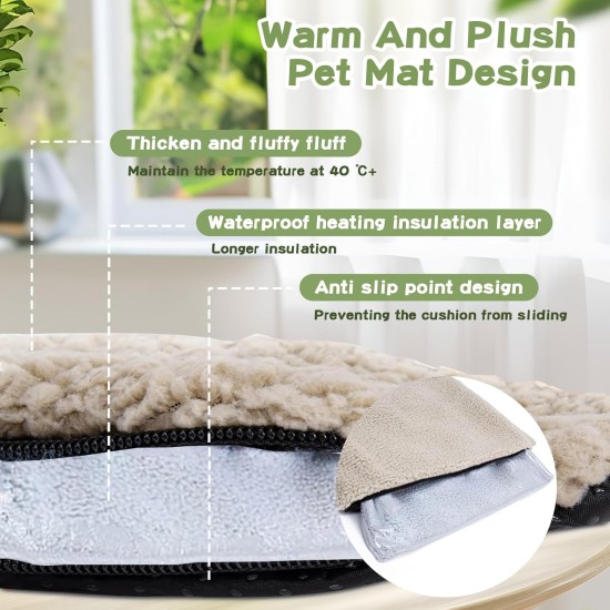 Cat Blanket, Self-Warming, 60 x 45 cm, Self-Heating Blanket, Cat, Heat Cushion, Heating Blanket, Cat Blanket for Cats, Fluffy Self-Heating Blanket, Cat and Dogs, Washable Thermal Blanket Cat Blanket, Self-Warming, 60 x 45 cm, Self-Heating Blanket, Cat, Heat Cushion, Heating Blanket, Cat Blanket for Cats, Fluffy Self-Heating Blanket, Cat and Dogs, Washable Thermal Blanket