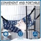 Cat Cage with Hammock, Small Animal Hammock, Breathable Cat Hammock, for Small Animals up to 5kg, Suitable for Kittens, Puppies, Ferrets, Rabbits etc. (M) Cat Cage with Hammock, Small Animal Hammock, Breathable Cat Hammock, for Small Animals up to 5kg, Suitable for Kittens, Puppies, Ferrets, Rabbits etc. (M)