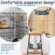 Cat Cage with Hammock, Small Animal Hammock, Breathable Cat Hammock, for Small Animals up to 5kg, Suitable for Kittens, Puppies, Ferrets, Rabbits etc. (M) Cat Cage with Hammock, Small Animal Hammock, Breathable Cat Hammock, for Small Animals up to 5kg, Suitable for Kittens, Puppies, Ferrets, Rabbits etc. (M)