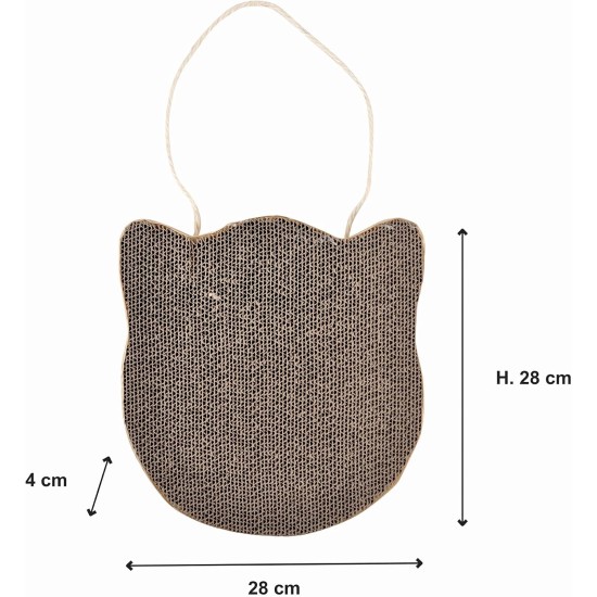 Cat Cat Scratching Post Hanging Cardboard Cat Scratching Post 28 x 4 cm with Catnip Cat Cat Scratching Post Hanging Cardboard Cat Scratching Post 28 x 4 cm with Catnip