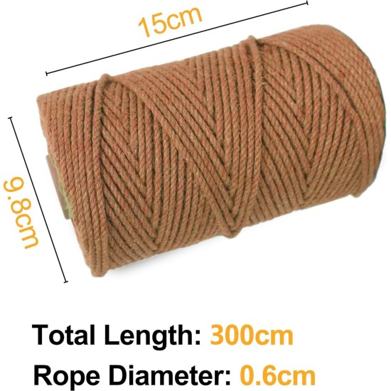 Cat Cord, Brown Cord for Cats, Jute Cord for Household, Garden, DIY, Reusable Hemp Rope for Repairing or Replacing Scratching Post, Scratching Tower, DIY Craft Rope, Home Decoration Cat Cord, Brown Cord for Cats, Jute Cord for Household, Garden, DIY, Reusable Hemp Rope for Repairing or Replacing Scratching Post, Scratching Tower, DIY Craft Rope, Home Decoration