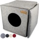 Cat Den, Cosy Retreat and Cat Bed Made of High-Quality Felt, Suitable for IKEA Kallax or Expedit, Place to Sleep Cat Den, Cosy Retreat and Cat Bed Made of High-Quality Felt, Suitable for IKEA Kallax or Expedit, Place to Sleep