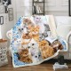 Cat Flannel Fleece Blanket Cartoon Kitten Cuddly Blanket Warm Funny Cats Animal Blanket 150 x 200 cm for Cat Lovers Breed Collage Pet Vintage Decor Blanket for Sofa Bed Couch Cat Flannel Fleece Blanket Cartoon Kitten Cuddly Blanket Warm Funny Cats Animal Blanket 150 x 200 cm for Cat Lovers Breed Collage Pet Vintage Decor Blanket for Sofa Bed Couch