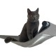 Cat Hammock | High Quality | Fashionable Cat Hammock for Wall Mounting | Stylish | Holds up to 30 kg | Black Metal and Soft Wool Felt | Black and Grey Cat Hammock | High Quality | Fashionable Cat Hammock for Wall Mounting | Stylish | Holds up to 30 kg | Black Metal and Soft Wool Felt | Black and Grey