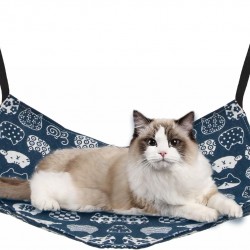 Cat Hammock, Cat Hammock, 60 x 50 cm Hammock for Cats, Chair Hammock Cat, Pet Summer Hammock, Pet Hammock, Cat Hammock, Window Seat for Cats, Pet Chair (Blue-L) Cat Hammock, Cat Hammock, 60 x 50 cm Hammock for Cats, Chair Hammock Cat, Pet Summer Hammock, Pet Hammock, Cat Hammock, Window Seat for Cats, Pet Chair (Blue-L)