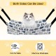 Cat Hammock, Cat Hammock, 60 x 50 cm Hammock for Cats, Chair Hammock Cat, Pet Summer Hammock, Pet Hammock, Cat Hammock, Window Seat for Cats, Pet Chair (Blue-L) Cat Hammock, Cat Hammock, 60 x 50 cm Hammock for Cats, Chair Hammock Cat, Pet Summer Hammock, Pet Hammock, Cat Hammock, Window Seat for Cats, Pet Chair (Blue-L)