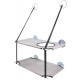 Cat Hammock, Double Layer Cat Hammock, Window Hanging Bed for Cats, 50 x 11 x 7 cm, Removable Cat Hammock with Strong Suction Cup (Grey)
