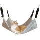 Cat Hammock, Pet Cage Hammock, Pet Hammock, Cat Swing, with Adjustable Straps, Suitable for Pets Weighing No More Than 9 kg (57 x 47 cm) Cat Hammock, Pet Cage Hammock, Pet Hammock, Cat Swing, with Adjustable Straps, Suitable for Pets Weighing No More Than 9 kg (57 x 47 cm)