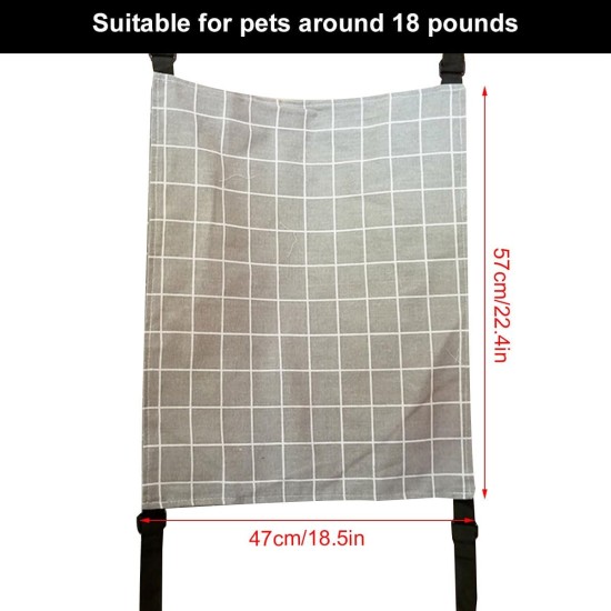 Cat Hammock, Pet Cage Hammock, Pet Hammock, Cat Swing, with Adjustable Straps, Suitable for Pets Weighing No More Than 9 kg (57 x 47 cm) Cat Hammock, Pet Cage Hammock, Pet Hammock, Cat Swing, with Adjustable Straps, Suitable for Pets Weighing No More Than 9 kg (57 x 47 cm)