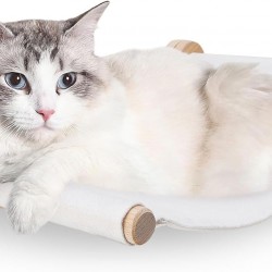 Cat Hammock Wall Mounting, Climbing Wall Set Made of Solid Wood with Cat Stairs - Sturdy Cat Bed, Space-Saving Cat Furniture for Sleeping, Climbing and Rest (Cat Hammock) Cat Hammock Wall Mounting, Climbing Wall Set Made of Solid Wood with Cat Stairs - Sturdy Cat Bed, Space-Saving Cat Furniture for Sleeping, Climbing and Rest (Cat Hammock)