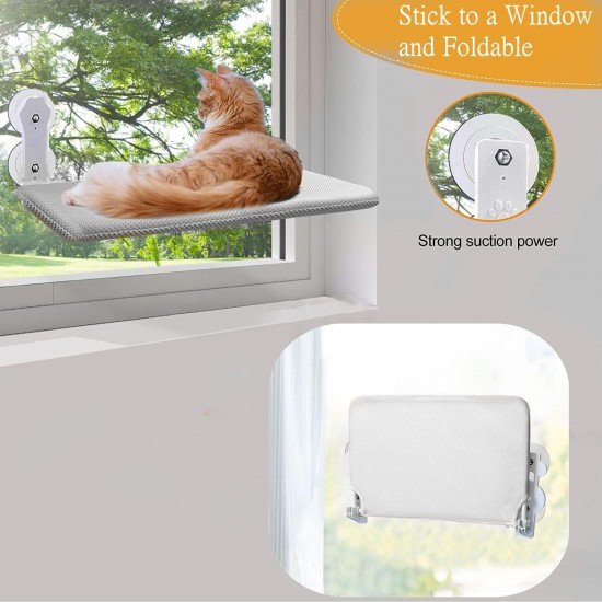 Cat Hammock, Window Bed for Cats with Sturdy Suction Cups, Cat Hammock Bed, Window, Load Capacity of 25 kg, 52 x 30 cm (Bend) Cat Hammock, Window Bed for Cats with Sturdy Suction Cups, Cat Hammock Bed, Window, Load Capacity of 25 kg, 52 x 30 cm (Bend)
