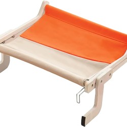 Cat Hammock Window, Cat Hammock, Adjustable Cat Hammock, Cat Window, Leisure Cat Climbing Frame, Hanging Cat Bed, Grey Orange (44.5 x 36 x 16 cm) Cat Hammock Window, Cat Hammock, Adjustable Cat Hammock, Cat Window, Leisure Cat Climbing Frame, Hanging Cat Bed, Grey Orange (44.5 x 36 x 16 cm)