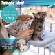 Cat Hammock Window Grey Bed + Blanket (30x52cm) Cat Hammock Window Grey Bed + Blanket (30x52cm)