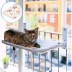 Cat Hammock Window Grey Bed + Blanket (30x52cm) Cat Hammock Window Grey Bed + Blanket (30x52cm)