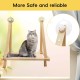 Cat Hammock up to 18 kg, Cat Window Lounger Hammock, Cat Lounger 360° View Hammock, Washable Khaki Window Sill Holder with Strong Suction Cup for Cats, 50 x 38 cm