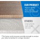 Cat Scratcher, Cardboard Lounge Bed, Bone Shape Design, Recyclable Wavy Scratch Mat, Sturdy and Durable, Furniture Protector, Reversible, Brown