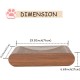 Cat Scratcher, Cardboard Lounge Bed, Bone Shape Design, Recyclable Wavy Scratch Mat, Sturdy and Durable, Furniture Protector, Reversible, Brown