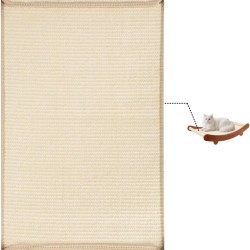 Cat Scratching Bed, Beech Wood, Cat Hammock, Indoor Scratching Pad, Durable Scratching Post, Furniture Protector for Cats for Clawing and Playing (Sisal) Cat Scratching Bed, Beech Wood, Cat Hammock, Indoor Scratching Pad, Durable Scratching Post, Furniture Protector for Cats for Clawing and Playing (Sisal)