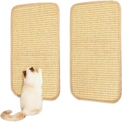 Cat Scratching Mat, Pack of 2 Scratching Boards, Cat Wall, Sisal Rug for Cats, Self-Adhesive Scratching Wall for Cats, Sisal Rug, Cats Scratching Board, 50 x 25 cm, Beige Cat Scratching Mat, Pack of 2 Scratching Boards, Cat Wall, Sisal Rug for Cats, Self-Adhesive Scratching Wall for Cats, Sisal Rug, Cats Scratching Board, 50 x 25 cm, Beige