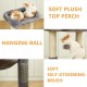 Cat Scratching Post Tower for Indoor Cats with Scratching Post Platform for Kittens and Cats (Light Grey) Cat Scratching Post Tower for Indoor Cats with Scratching Post Platform for Kittens and Cats (Light Grey)