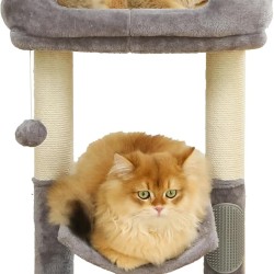 Cat Scratching Post Tower for Indoor Cats with Scratching Post Platform for Kittens and Cats (Light Grey) Cat Scratching Post Tower for Indoor Cats with Scratching Post Platform for Kittens and Cats (Light Grey)
