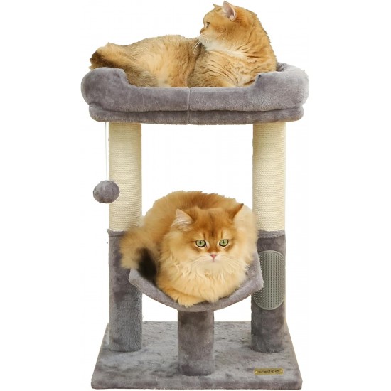 Cat Scratching Post Tower for Indoor Cats with Scratching Post Platform for Kittens and Cats (Light Grey) Cat Scratching Post Tower for Indoor Cats with Scratching Post Platform for Kittens and Cats (Light Grey)