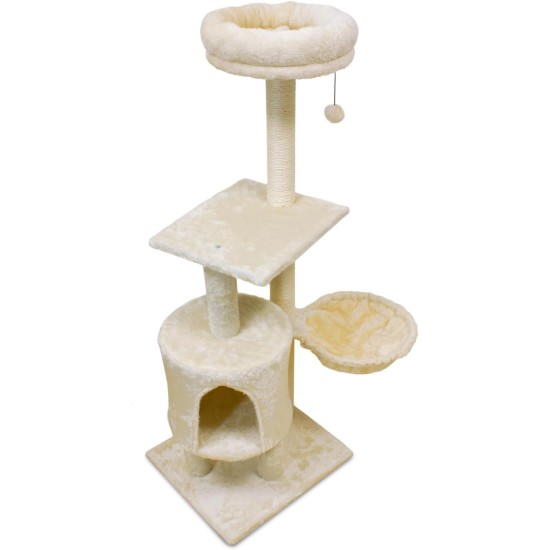 Cat Scratching Post with Removable Bed Ice 45 x 40 x 117 cm Cat Scratching Post with Removable Bed Ice 45 x 40 x 117 cm