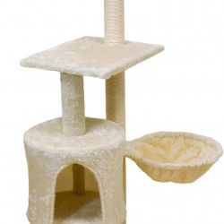 Cat Scratching Post with Removable Bed Ice 45 x 40 x 117 cm Cat Scratching Post with Removable Bed Ice 45 x 40 x 117 cm