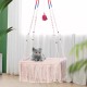 Cat Swing - Boho Macrame Cat Bed/Cat Hammock Made of Macrame, Cat Swing, Hanging Cat House, Cat Toy, Cotton Rope with Tassel, Tapestry, Hanging Mat with Hanging Hook Kit