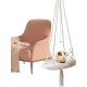 Cat Swing Hammock, Macrame Cat Hammock, Boho Swing Bed Hammock for House Cats, Comfortable Bedding for Pets, Cats, Kittens, for Sleeping, Playing, Climbing