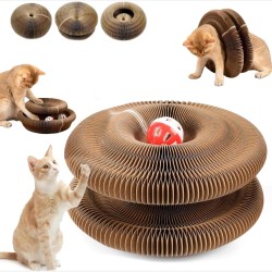 Cat Swirl, Cat Favourite, Cat Curl, Kitty Kurlz, Kitty Kurlz Cats Toy, Foldable Accordion Cat Toy, Magic Organ Cat Scratcher Board for Indoor, with Bell Balls and Track Adventure Cat Swirl, Cat Favourite, Cat Curl, Kitty Kurlz, Kitty Kurlz Cats Toy, Foldable Accordion Cat Toy, Magic Organ Cat Scratcher Board for Indoor, with Bell Balls and Track Adventure