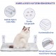 Cat Window Lounger, with 4 Strong Suction Cups, Foldable Cat Bed for Indoor Use, Solid Metal Frame and Soft, Reversible Cover Made of Two Fabrics, Holds up to 18 kg, Medium (Grey, L) Cat Window Lounger, with 4 Strong Suction Cups, Foldable Cat Bed for Indoor Use, Solid Metal Frame and Soft, Reversible Cover Made of Two Fabrics, Holds up to 18 kg, Medium (Grey, L)