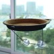 Cat Window Mounted Bed Sunbathing Seat Window Hammock Cat Window Seat Cushion Bed Cosy Place Lying Plate Suction Cup Hanging Pet Bed for Cat Small Dog or Other Small Animals (Coffee)