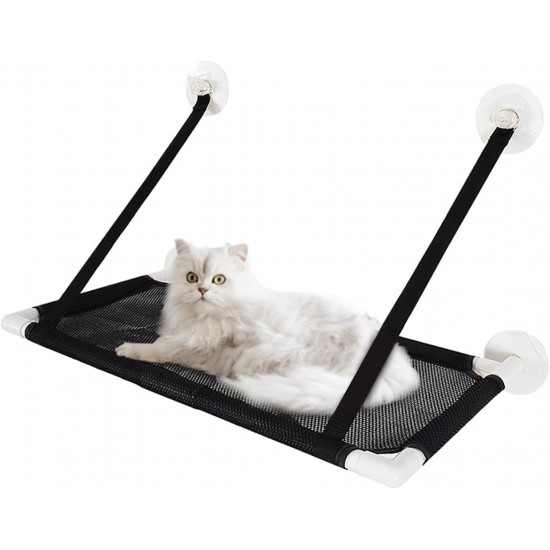 Cat Window Pole, Hanging Cat Bed, Cat Hammock, Cat Window Hammock, Suction Cup for Home (Black) Cat Window Pole, Hanging Cat Bed, Cat Hammock, Cat Window Hammock, Suction Cup for Home (Black)