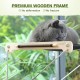Cat Window Seats (up to 15 kg), Window Lounger Hammock for Cats with Solid Wood and Metal, Sturdy Window Sill, Hanging Bed Window with Suction Cup Cat Window Seats (up to 15 kg), Window Lounger Hammock for Cats with Solid Wood and Metal, Sturdy Window Sill, Hanging Bed Window with Suction Cup