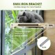 Cat Window Seats (up to 15 kg), Window Lounger Hammock for Cats with Solid Wood and Metal, Sturdy Window Sill, Hanging Bed Window with Suction Cup Cat Window Seats (up to 15 kg), Window Lounger Hammock for Cats with Solid Wood and Metal, Sturdy Window Sill, Hanging Bed Window with Suction Cup