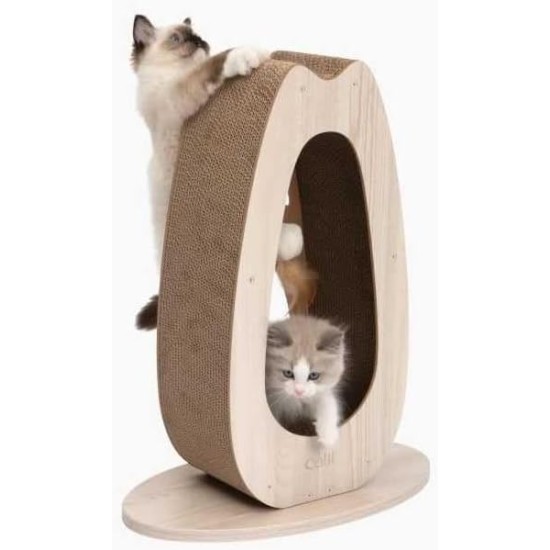 Catit Pixi Cardboard Cat Scratching Post - Tall Catit Pixi Cardboard Cat Scratching Post - Tall