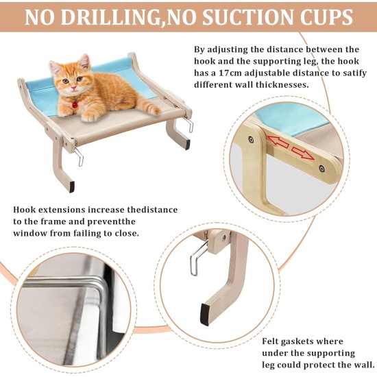 Chingcoo Cat Lounger Balcony, Window Mat for Heating, Heating Body Mat for Cat Windows, Cats Window Lounger, Window Seat, Cat Bed, Window Sill Chingcoo Cat Lounger Balcony, Window Mat for Heating, Heating Body Mat for Cat Windows, Cats Window Lounger, Window Seat, Cat Bed, Window Sill