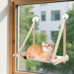 Cigrubo Foldable Cat Window Lounger, Cat Hammock, Cat Bed Windowsill, Cat Lounger, Window Sill Lounger, Window Seats, Window Seat with Suction Cup, for Cats up to 15 kg Cigrubo Foldable Cat Window Lounger, Cat Hammock, Cat Bed Windowsill, Cat Lounger, Window Sill Lounger, Window Seats, Window Seat with Suction Cup, for Cats up to 15 kg