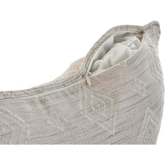 Cojin Polyester 45 x 45 x 45 cm 420 g Jacquard Beige Cojin Polyester 45 x 45 x 45 cm 420 g Jacquard Beige