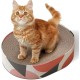 ComSaf Scratching Board for Cats, 44 x 34 x 10 cm, Cat Scratching Mat, Oval Cat Toy, Scratching Furniture, Corrugated Cardboard, Recyclable Scratching Pad Made of Quality Cardboard, Keep Cats Fun Healthy
