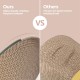 ComSaf Scratching Board for Cats, 44 x 34 x 10 cm, Cat Scratching Mat, Oval Cat Toy, Scratching Furniture, Corrugated Cardboard, Recyclable Scratching Pad Made of Quality Cardboard, Keep Cats Fun Healthy