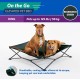 Coolaroo On The Go Raised Pet Bed, Large, Grey Coolaroo On The Go Raised Pet Bed, Large, Grey