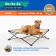 Coolaroo On The Go Raised Pet Bed, Large, Grey Coolaroo On The Go Raised Pet Bed, Large, Grey