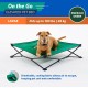 Coolaroo On The Go Raised Pet Bed, Large, Grey Coolaroo On The Go Raised Pet Bed, Large, Grey